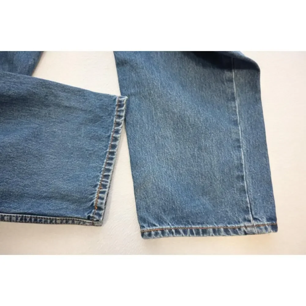 Levi's 550 Relaxed Fit Straight Blue Denim Jeans Mens‎ Size 40 x 32